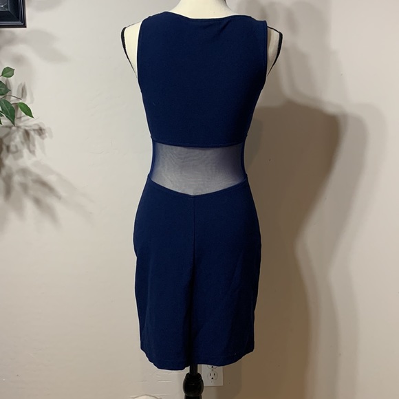 All That Jazz Navy Blue Dress Size M - Picture 2 of 3